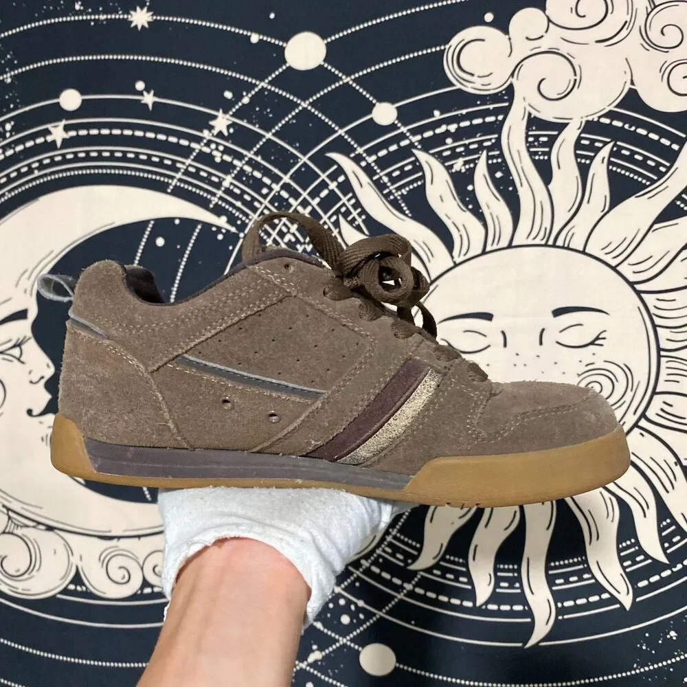 Vans Dunbar 2 55292 Sneaker Shoe Men 7 Brown Suede Leather Skateboarding Lace-Up
